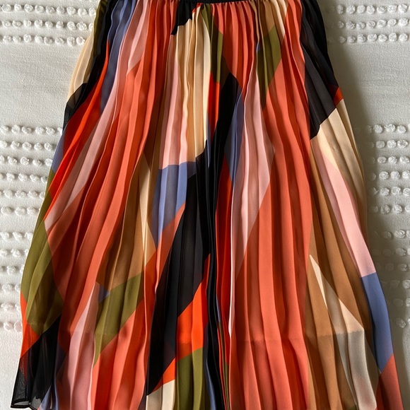 Anthropologie HD in Paris Pleated Colorblock Skirt - Picture 4 of 4